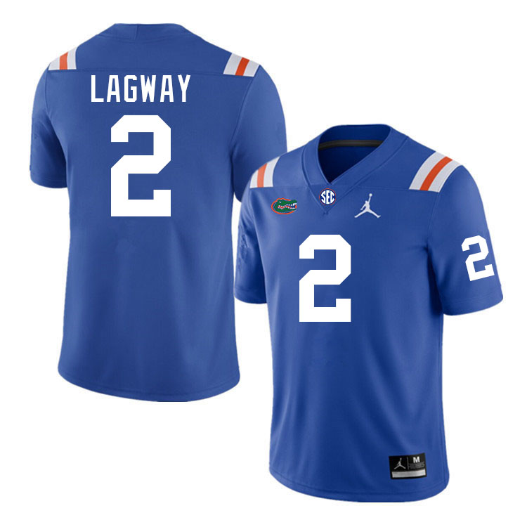 Men #2 DJ Lagway Florida Gators College Football Jerseys Stitched-Throwback